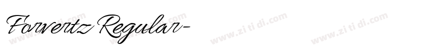 Forvertz Regular字体转换 Forvertz Regular字体转换